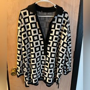 Funky Square Print Sweater